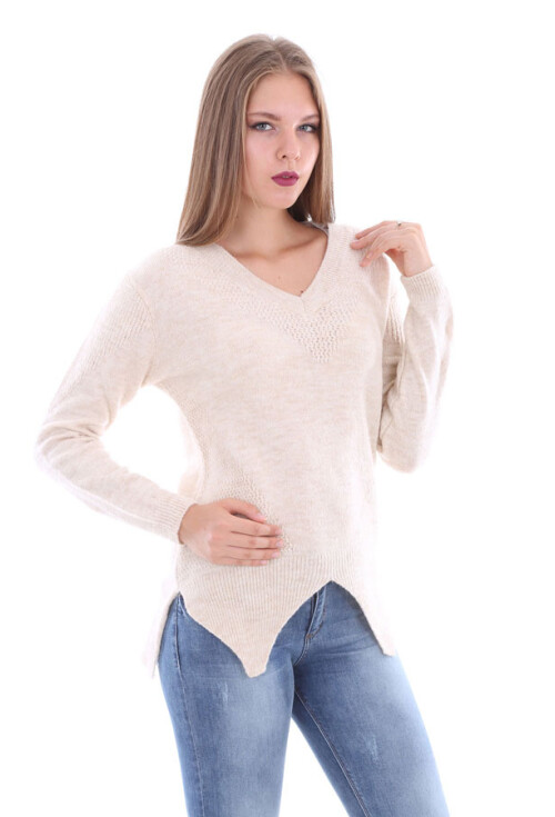 15286 V YAKA TRİKO KAZAK