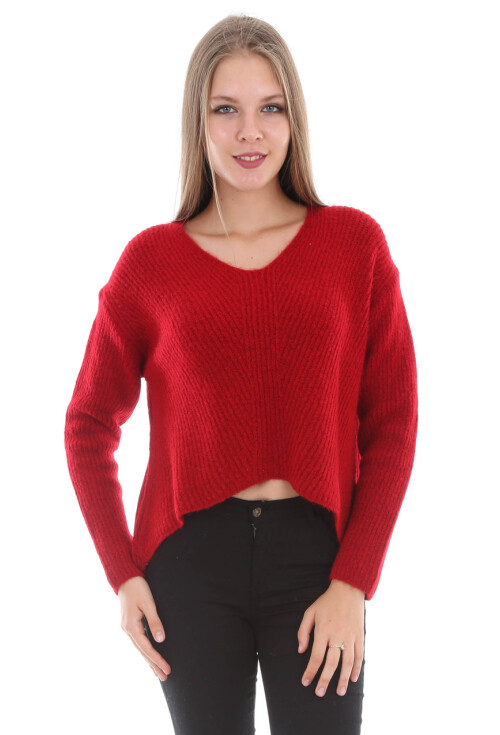 15288 V YAKA TRİKO KAZAK