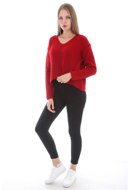 15288 V YAKA TRİKO KAZAK