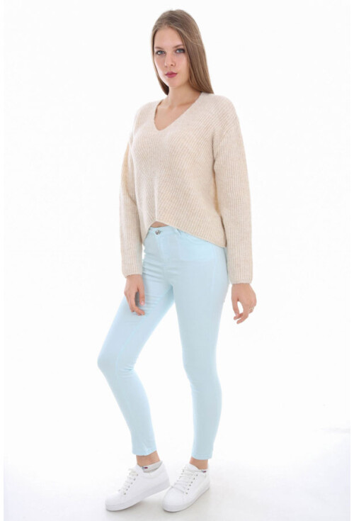 15288 V YAKA TRİKO KAZAK