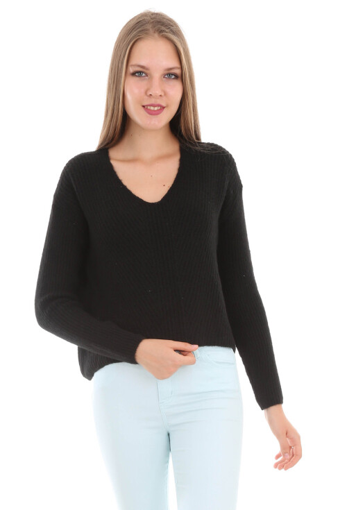 15288 V YAKA TRİKO KAZAK