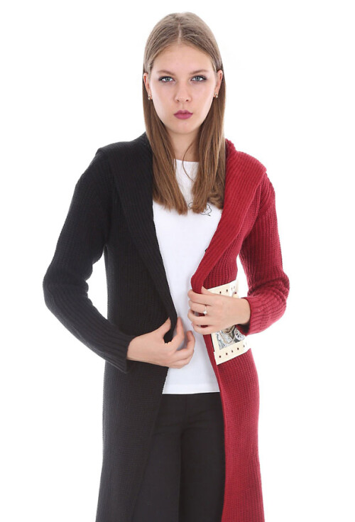 15294 İKİ RENK TRİKO HIRKA