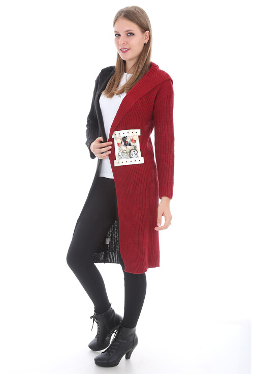 15294 İKİ RENK TRİKO HIRKA