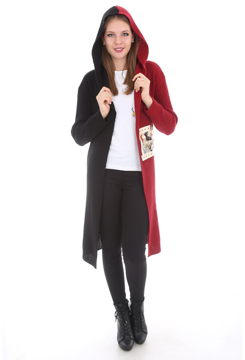 15294 İKİ RENK TRİKO HIRKA