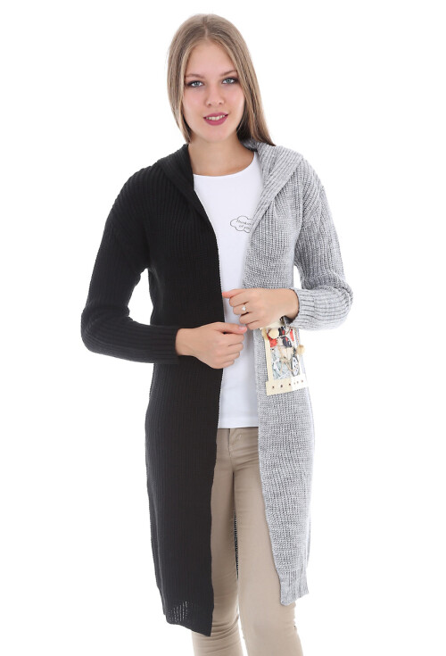 15294 İKİ RENK TRİKO HIRKA