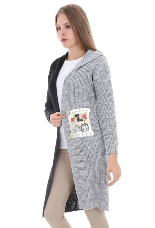 15294 İKİ RENK TRİKO HIRKA