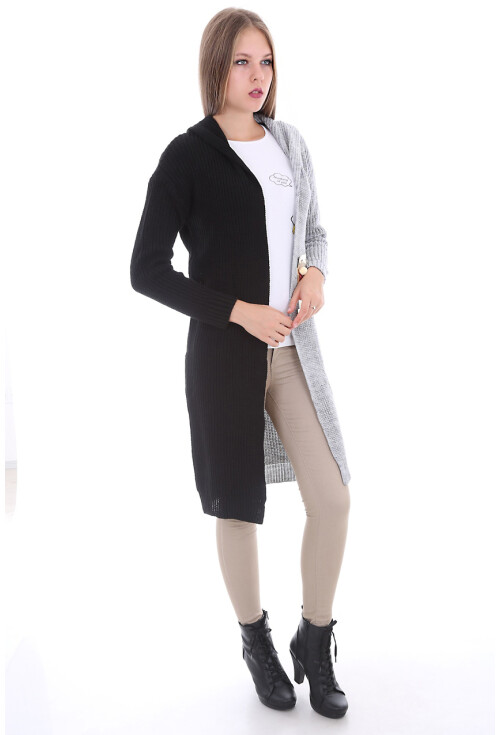 15294 İKİ RENK TRİKO HIRKA