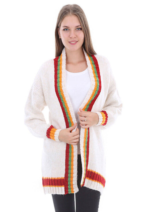 15303 FLORİNA ÇİZGİLİ TRİKO HIRKA