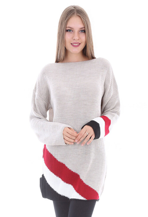 15312 KAYIK YAKA TRİKO TUNİK