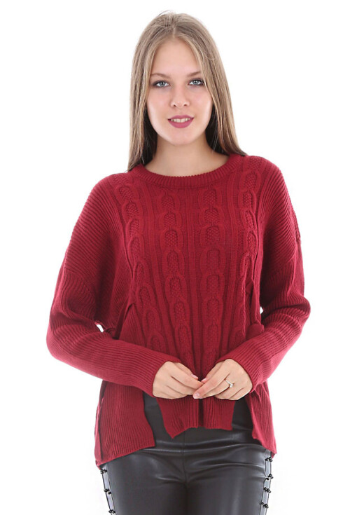 15325 ZİNCİR DESENLİ TRİKO KAZAK