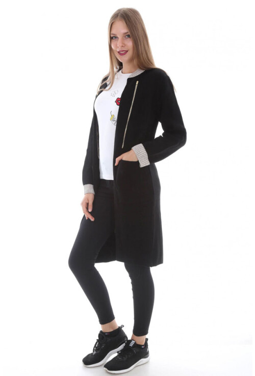 15331 FERMUAR DETAYLI TRİKO HIRKA