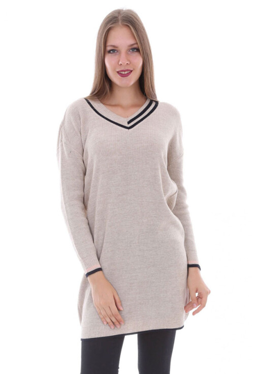 15427 V YAKA TRİKO TUNİK