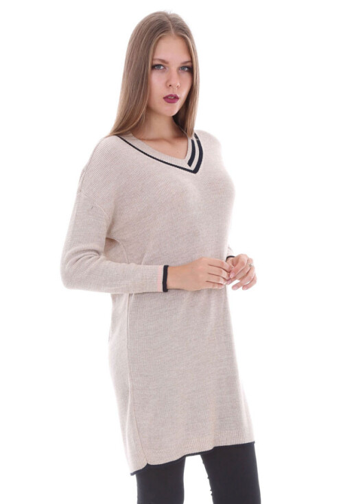 15427 V YAKA TRİKO TUNİK