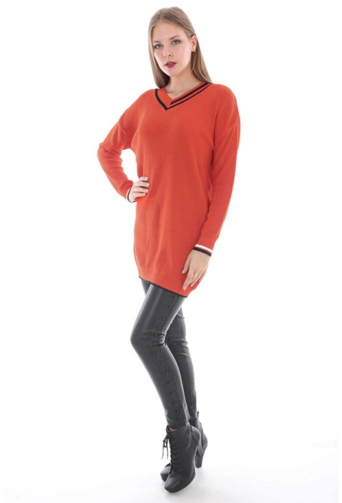 15427 V YAKA TRİKO TUNİK