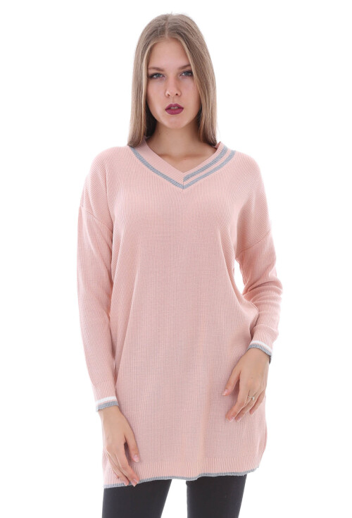 15427 V YAKA TRİKO TUNİK