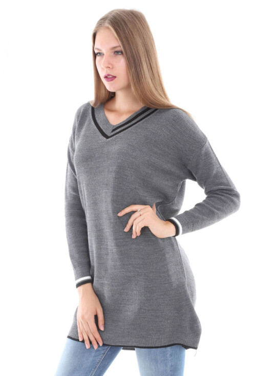 15427 V YAKA TRİKO TUNİK