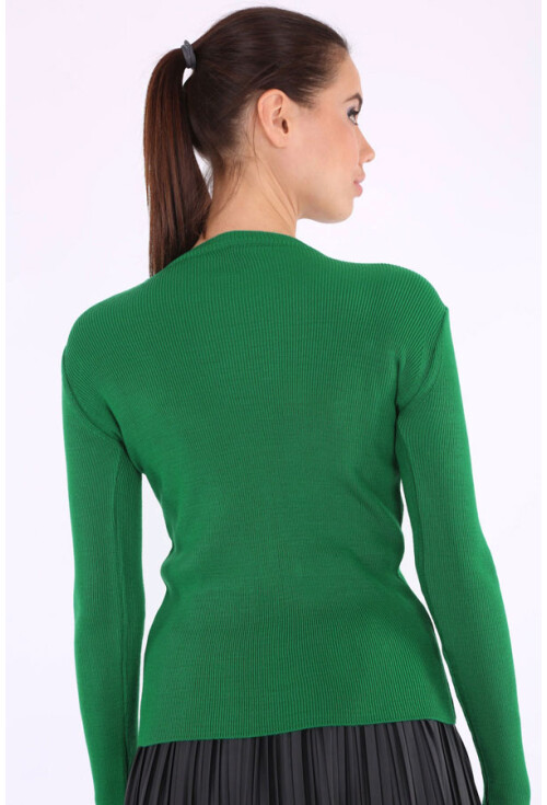 15474 BİSİKLET YAKA TRİKO KAZAK