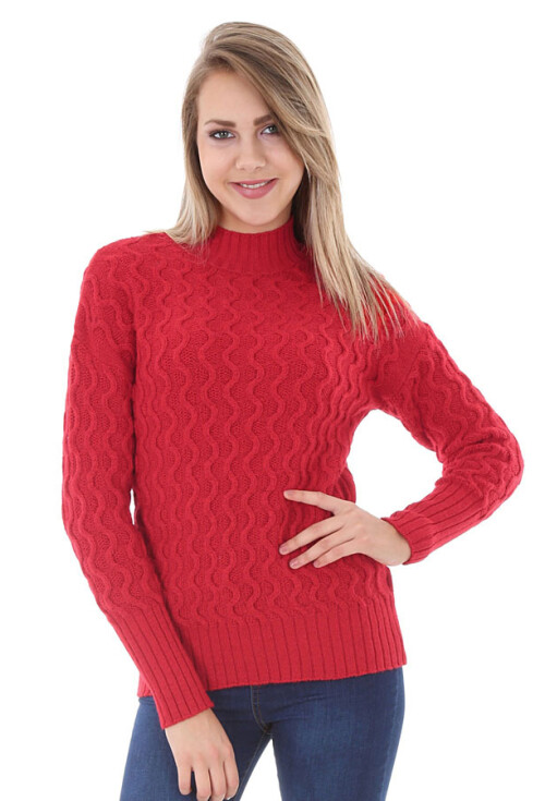 15568 FİTİL DESENLİ TRİKO KAZAK