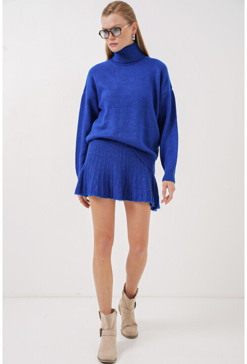 15891 Kazak Etek Triko İkili Takım