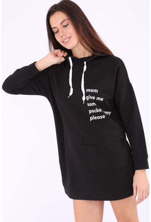 2886 KAPŞONLU TORBA CEP SWEATSHİRT