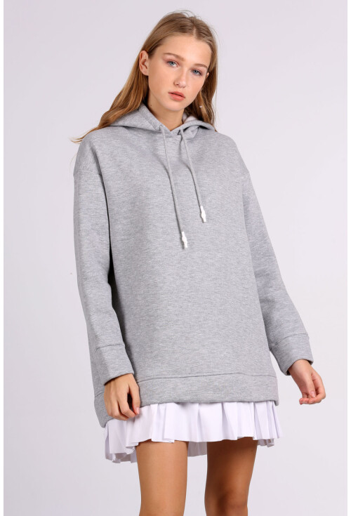 4458 Etek Detaylı Sweatshirt
