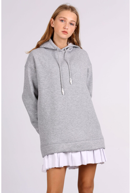 4458 Etek Detaylı Sweatshirt
