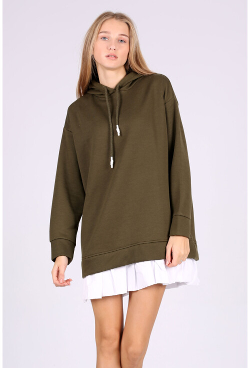 4458 Etek Detaylı Sweatshirt