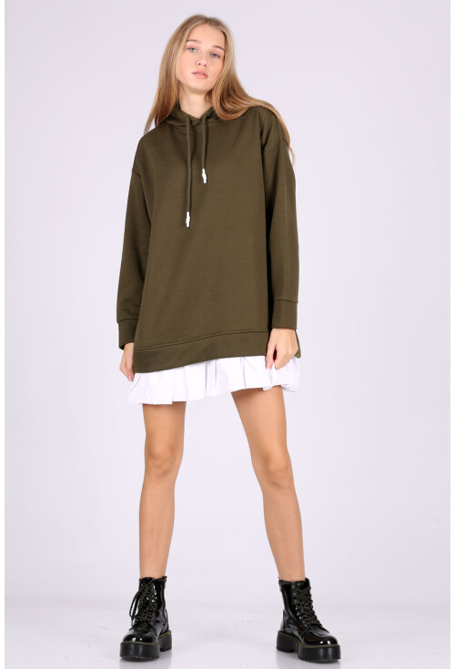 4458 Etek Detaylı Sweatshirt
