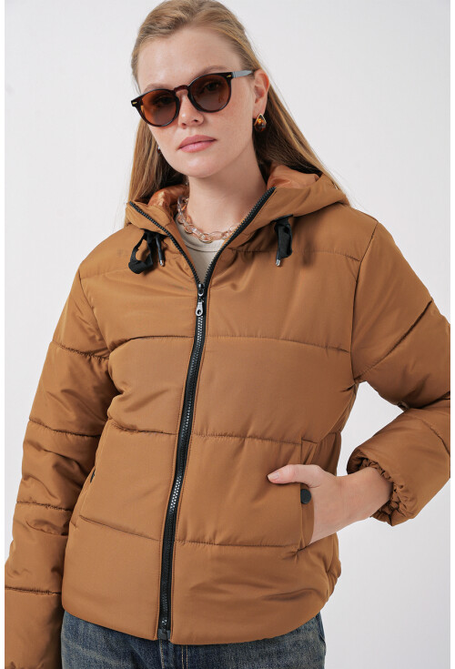 5117 Kapşonlu Şişme Mont