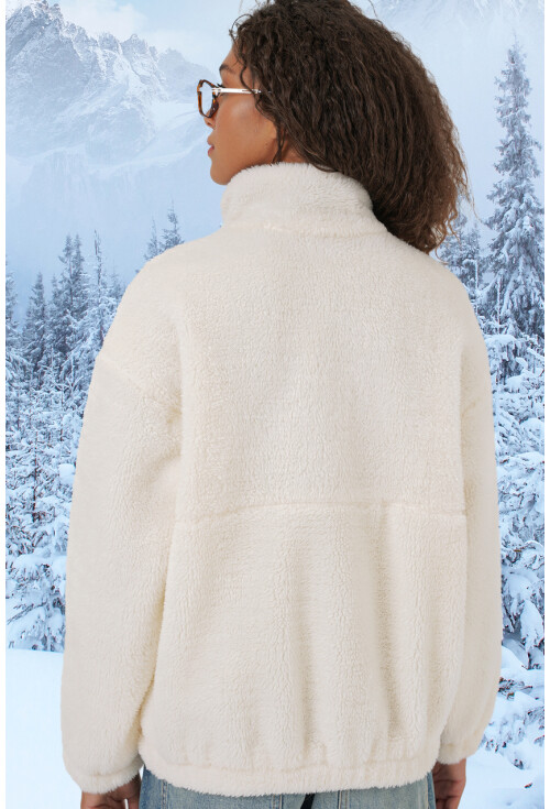 5194 Kadın Peluş Mont Ceket