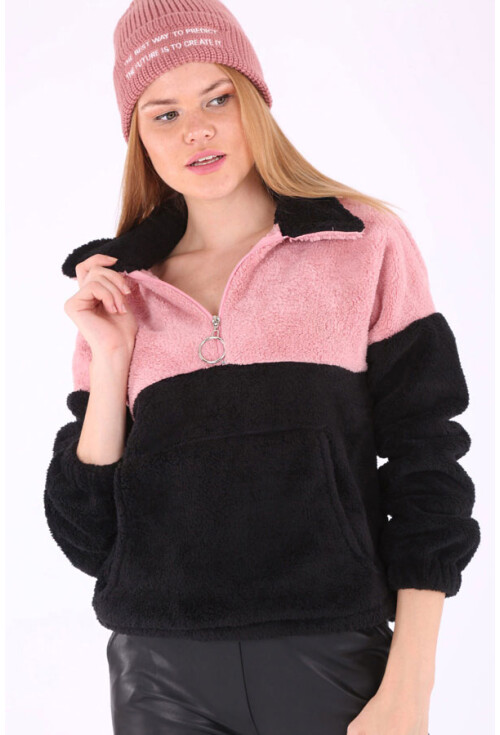 55303 KANGURU CEP YAKALI POLAR SWEATSHIRT