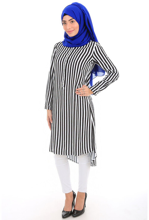 5607 HAKİM YAKA TESETTÜR TUNİK