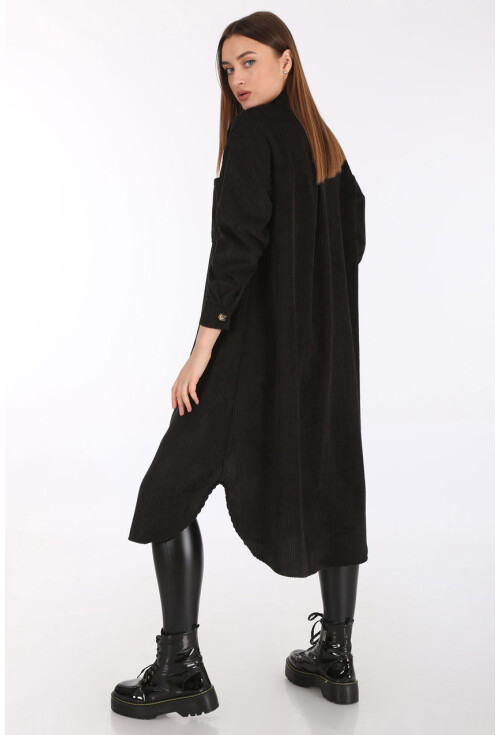 5812 Oversize Kadife Uzun Tunik