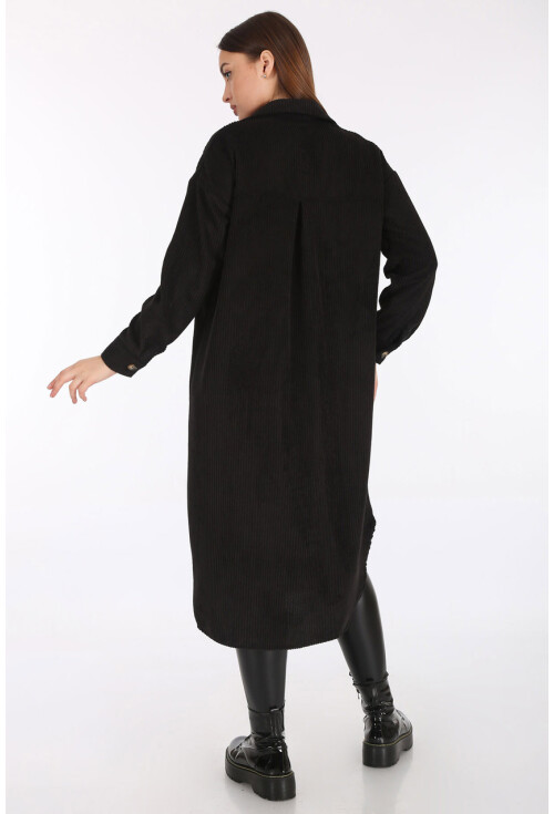 5812 Oversize Kadife Uzun Tunik