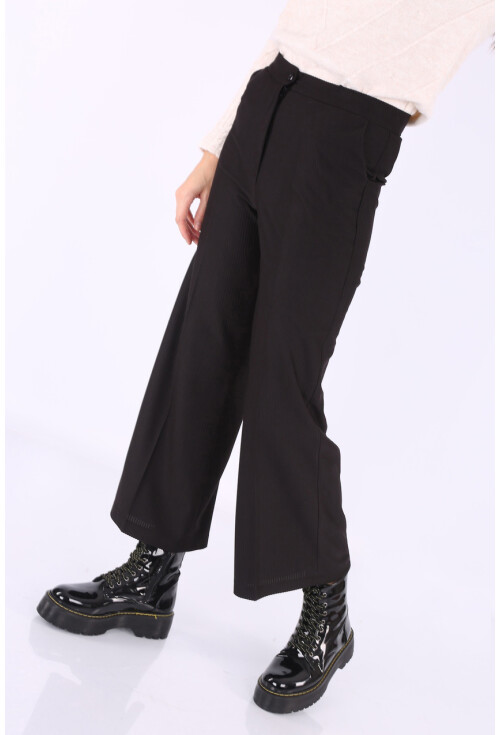 6463 Fitilli Geniş Paça Pantolon