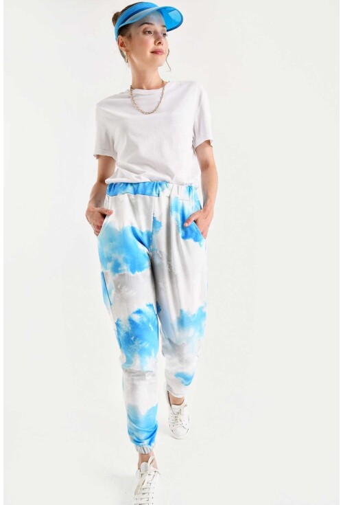 6484 Batik Desenli Jogger Pantolon