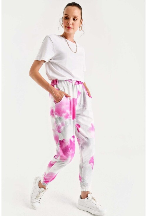 6484 Batik Desenli Jogger Pantolon