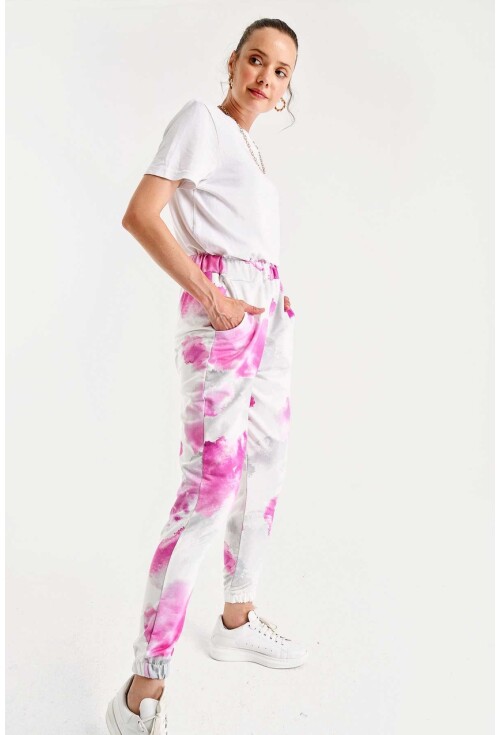 6484 Batik Desenli Jogger Pantolon