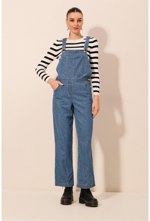 7024 Denim Salopet Tulum