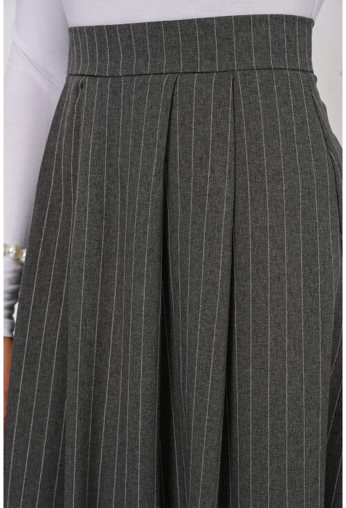 8005 Çizgili Uzun Etek