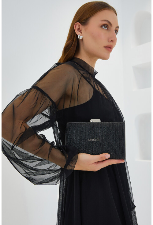 Armine Kadın Parlak Abiye Clutch Çanta 010155