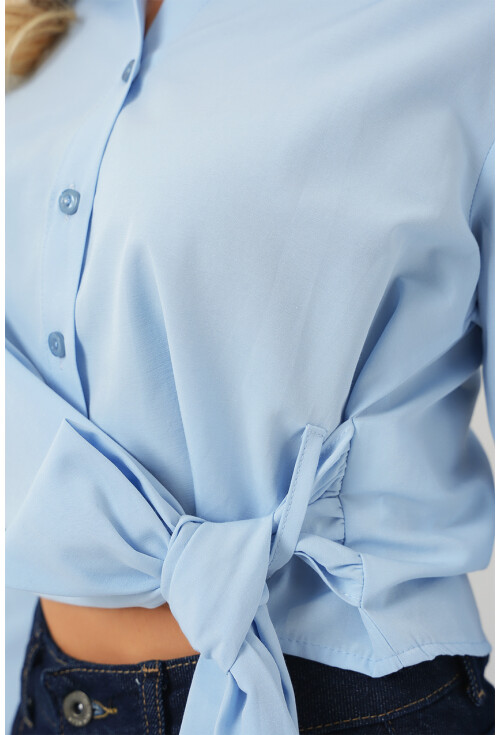 Kadın Bağlamalı Uzun Kol Gömlek 20325