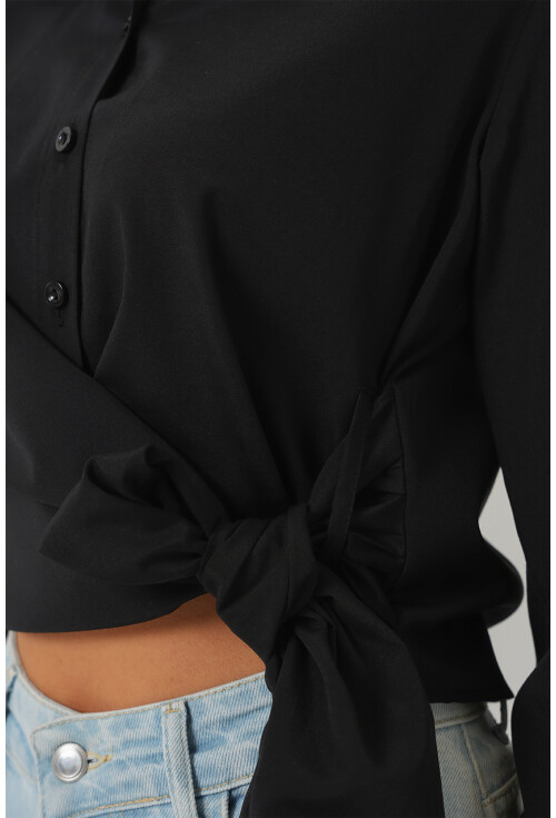 Kadın Bağlamalı Uzun Kol Gömlek 20325