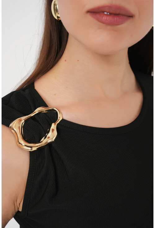 Kadın Kolsuz Basic Bluz 935