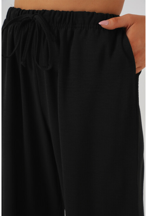 Kadın Yüksek Bel Bol Paça Pantolon