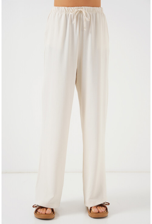 Kadın Yüksek Bel Bol Paça Pantolon