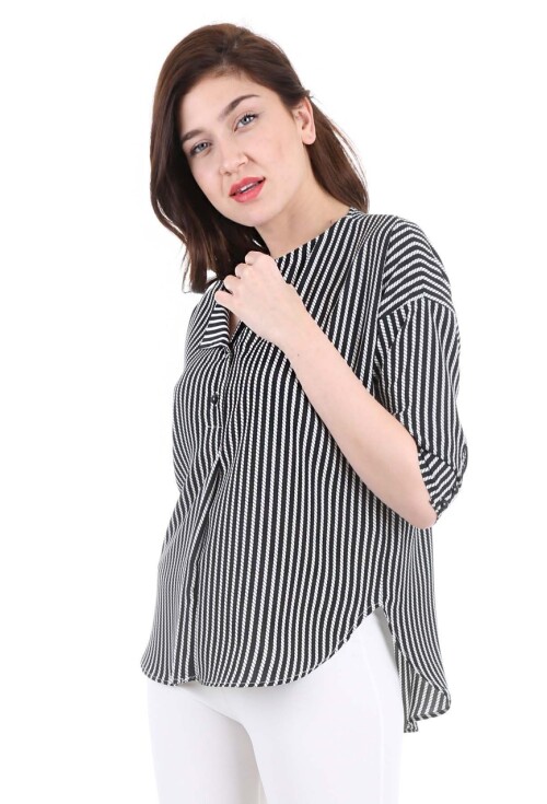 0355 TOP DÜĞMELİ BLUZ