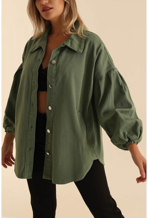 0684 Oversize Gabardin Ceket