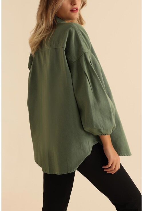 0684 Oversize Gabardin Ceket