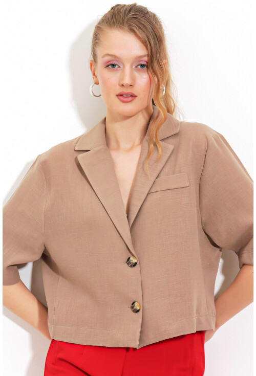 0706 Crop Keten Ceket
